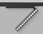 Светильник светодиодный трековый для шинопровода Magnetic Ultra Slim GV1474 BK черный IP20 12W 4200K 48V 24° 230*26*80