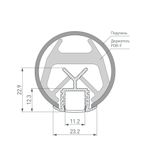 Профиль KLUS-POR-F-1000 ANOD (Arlight, Алюминий)