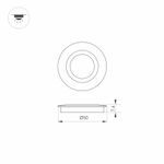 Накладка ART-DECK-CAP-FLAT-R50 (SL, STEEL) (Arlight, Металл)