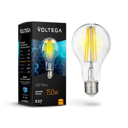 Светодиодная лампа Crystal Graphene A60 15W 2800K E27, 7104. TM Maytoni