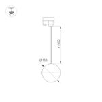 Светильник LGD-EMISFERO-TRACK-HANG-2TR-R150-11W Warm3000 (WH, 170 deg, 230V) (Arlight, IP20 Металл, 3 года)