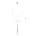 Бра Divinare SOPRANO 1341/02 AP-2, 1хE14