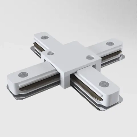 Коннектор Х-образный Unity белый, TRA001CX-11W. TM Maytoni