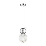 5007/7L L-VISION ODL23 573 хром/прозрачный/металл/акрил Подвес LED 7W 4000K 350Лм CRYSTAL