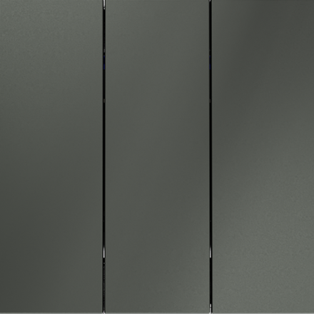 VLS030106 Выключатель встраиваемый VOLTUM S70 трехклавишный 10А, (титан) (ТМ Maytoni)