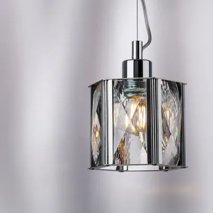 722014 Люстра LIMPIO 1х40W E27 ХРОМ/ПРОЗРАЧНЫЙ Lightstar