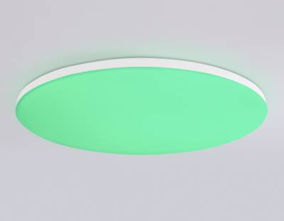 Потолочный светодиодный светильник с Wi-Fi Яндекс Алисой/Tuya/Smart Home/Alexa  FZ2003 WH белый IP54 30W 3000K-6500K+RGB D450*60 (ПДУ ИК