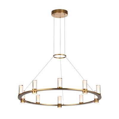 7144/70L HIGHTECH ODL26 Подвесной светильник  античная бронза/акрилл/металл IP20 LED 60W 3830Лм 3000K 180° 220V DEFANCE