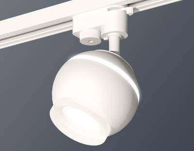 Комплект трекового однофазного светильника с подсветкой XT1101071 SWH/FR белый песок/белый матовый MR16 GU5.3 LED 3W 4200K (A2520, C1101, N7165)
