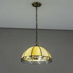 Citilux Шербург-2 CL440231 Люстра витражная подвесная Бронза