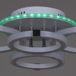 06319-3.3-04 WH+CR (RGB) светильник потолочный Reluce, LED