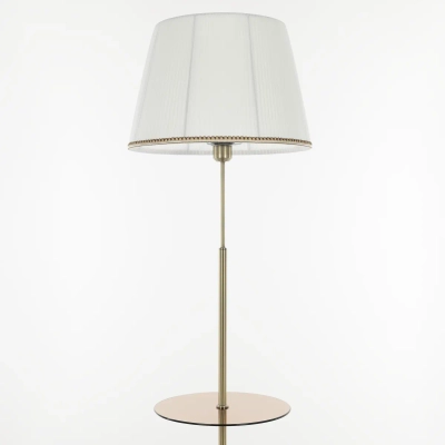 Citilux Линц CL402980T Торшер бронза со столиком и белым абажуром