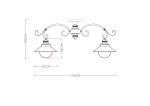 Потолочная люстра Arte Lamp GRAZIOSO A4577PL-5WG, 5хE27