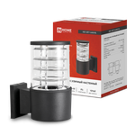 Светильник НБУ ART-1хA60-BL E27 IP65 230В уличный настен. односторон. под лампу 1хA60 алюм. черн. IN HOME 4690612037639