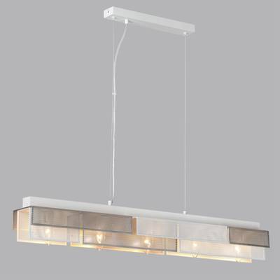 8006/5A MODERNI LN25 белый/никель, белый металл/металл Подвесной светильник Е14 5*40W 220V DANA