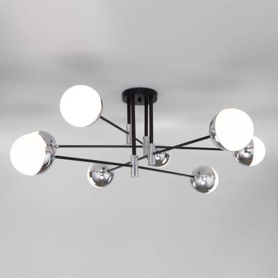 Умная потолочная люстра в стиле лофт 70129/8 хром Smart