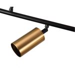 07615-5 Люстра Кайко черный/бронза w120*15 h70 GU10 5*10W