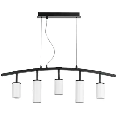 LR735363862 Люстра RULLO 5х50W GU10 ЧЕРНЫЙ/БЕЛЫЙ (571735+214436-3+214486-2)