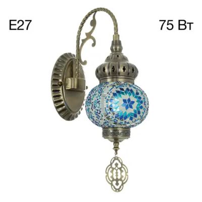 CL419316 Каир Мозаика Синяя Бра