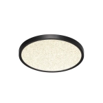 7662/24L MITRA LED SN 090 Светильник пластик/белый/черный LED 24Вт 3000/4000K D300 IP40 OMEGA BLACK