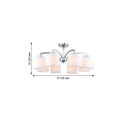 Потолочная люстра Modum 2199-8U, 8*E14*40W. ТМ F-Promo