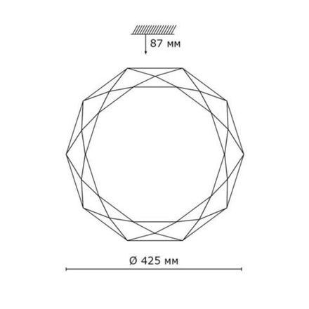 2012/D PALE SN 085 Светильник пластик/белый/прозрачный LED 48Вт 4000K D425 IP43 TORA