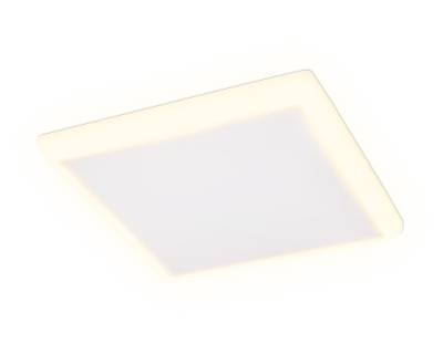 Встраиваемый светодиодный светильник с подсветкой DCR333 10W+4W 6400K/3000K 85-265V 120*120*32 (A105*105)