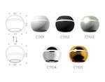 Корпус светильника накладной для насадок D60/70mm c LED подсветкой C1105 PYG золото желтое полированное D100*H80mm MR16 GU5.3 LED 3W 4200K