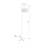 Напольный светодиодный светильник с металлическим плафоном 80492/1 черный, LED
