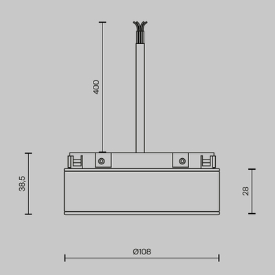 Источник напряжения встраиваемый Basity 48V, 100Вт, черный, Smart, TRA172DR-100W-DS-B. TM Maytoni