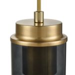 8101/1A COMFI LN25 черный/бронза металл/стекло Подвес Е14 1*40W 220V ISHA