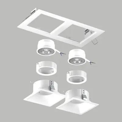 D5260606WMOD Светильник DOMINO QUADRO под LED модуль/лампу МR16 (214526+214506+214506+214006+214006)