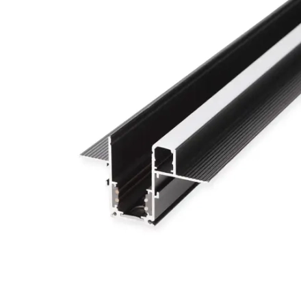 Slim Magnetic Шинопровод встраиваемый с местом под светодиодную ленту чёрный 2м 85132/00