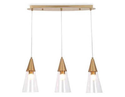 Подвесной светильник TR3669/3 BS/CL латунь/прозрачный E14/3 max 40W 590*120*850