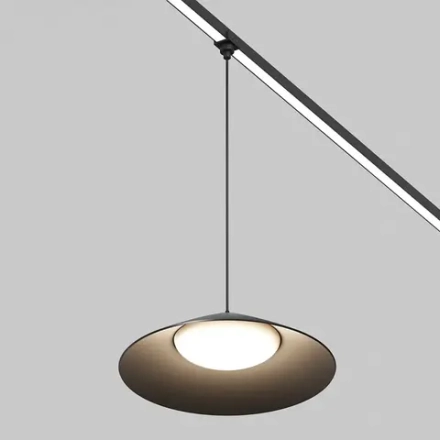 Уличный трековый светильник Кампана / Campana Elasity IP 3000К 12Вт 120° черный, O-TR01-1-P-12WB3K. TM Maytoni