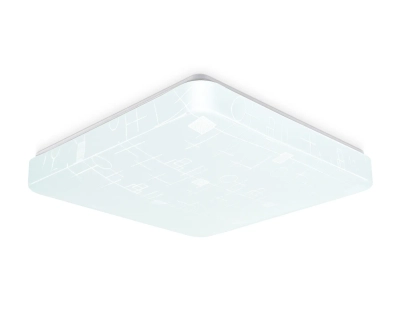 Потолочный светодиодный светильник FZ1155 WH белый 24W 6400K 330*330*80 (Без ПДУ)