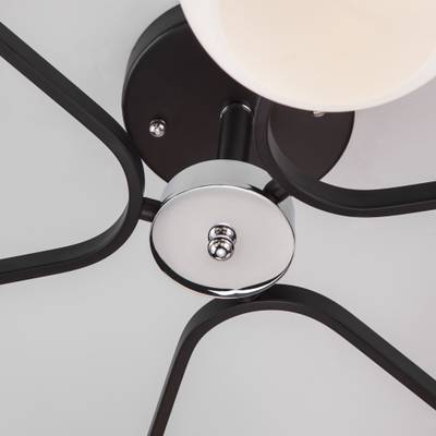 Потолочная люстра с плафонами 30145/6 хром/венге