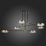 SL1605.403.06 Светильник подвесной ST-Luce Черный/Латунь, Белый LED 6*7,5W 3000K