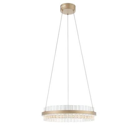 SL383.203.01 Светильник подвесной ST-Luce Золотистый/Золотистый, Прозрачный LED 1*34W 3000K