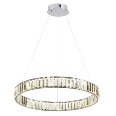 4930/36L L-VISION ODL24 591 хром/прозрачный металл/хрусталь Люстра LED 36W 4000K 4280Лм VEKIA