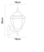 Уличный настенный светильник Arte Lamp PEGASUS A3151AL-1BN, 1хE27
