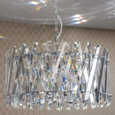 Citilux Ингвар CL334261 Люстра подвесная хрустальная Хром