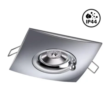 370794 SPOT NT21 596 хром Светильник встраиваемый влагозащищенный IP44 GU10 50W 220V WATER