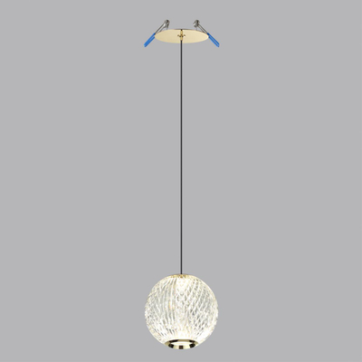 5008/5LA L-VISION ODL24 567 золотой/металл/акрил Подвес LED 5W 4000K 390лм CRYSTAL