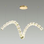 5008/92L L-VISION ODL23 595 золотой/прозрачный/металл/акрил Люстра LED 92W 4000K 4600Лм CRYSTAL