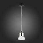 SLE102903-01 Светильник подвесной Черный, Хром/Прозрачный E27 1*40W