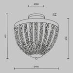 Потолочный светильник Intrigue E14х3 MOD440CL-03BS. TM Maytoni