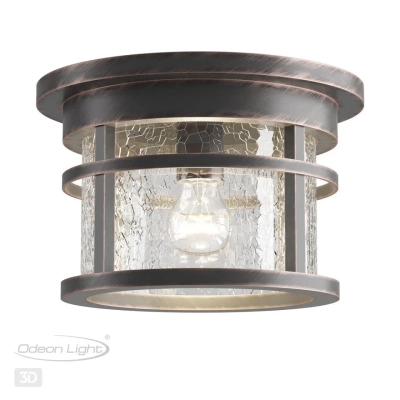 4044/1C NATURE ODL18 699 коричневый/патина Уличный потолочный светильник IP44 E27 60W 220V VIRTA