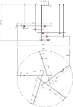 Подвесная люстра Arte Lamp ERRAI A2195SP-5BK, 1хLED