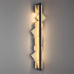 6691/12WL HIGHTECH ODL_EX25 129 Настенный светильник черный/.бронза браширов./металл/акрил поворотный на 360° IP20 LED 12W 3000K 220V GEOS